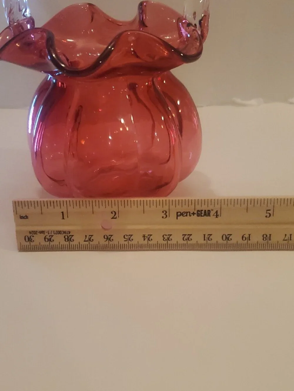 Fenton Cranberry Melon Basket